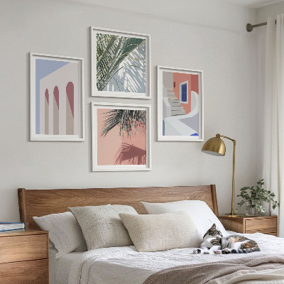 Dekoratívna sada obrazov Ilustrácie mestskej architektúry