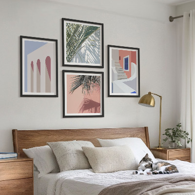 Dekoratívna sada obrazov Ilustrácie mestskej architektúry