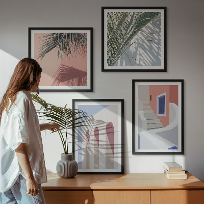 Dekoratívna sada obrazov Ilustrácie mestskej architektúry