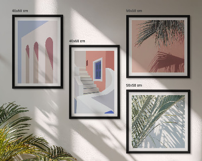 Dekoratívna sada obrazov Ilustrácie mestskej architektúry