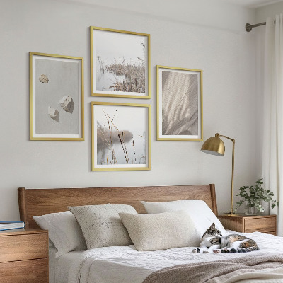 Zarámovaný set obrazov Detailné zábery stavby v boho štýle