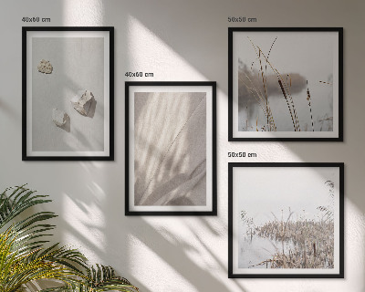 Zarámovaný set obrazov Detailné zábery stavby v boho štýle