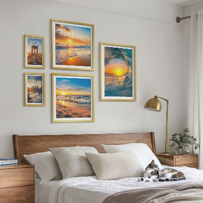 Galéria obrazov na stenu Západy slnka nad morom, mestské mosty