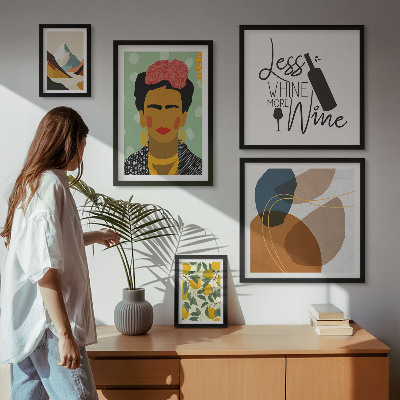 Galéria obrazov na stenu Abstraktné portréty v boho štýle