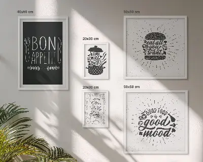 Galéria obrazov na stenu inšpirácie pre kuchyňu a varenie
