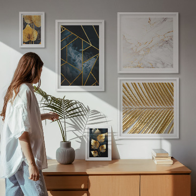 Galéria obrazov na stenu Štýlové listy a geometria