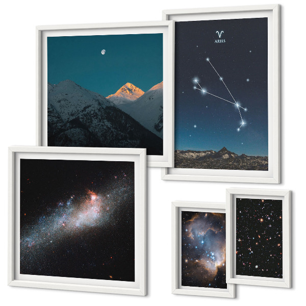 Galéria obrazov na stenu Kozmické pohľady na galaxie