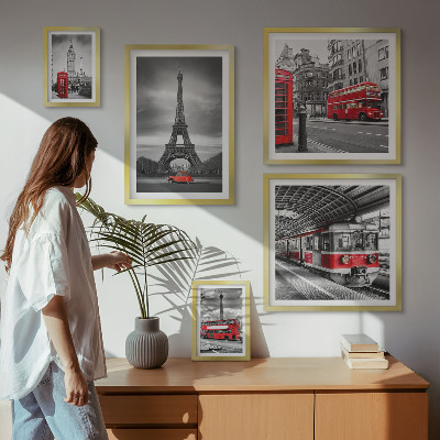 Galéria obrazov na stenu Štýlové výhľady na Londýn a Paríž