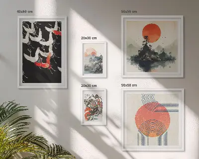 Obraz na stenu Japonské umenie prírody tradičný motív