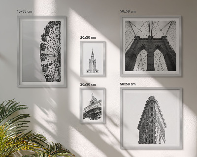 Galéria obrazov na stenu Čiernobiela metropolitná architektúra