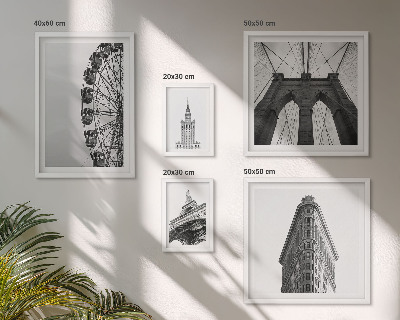 Galéria obrazov na stenu Čiernobiela metropolitná architektúra