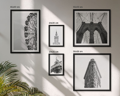 Galéria obrazov na stenu Čiernobiela metropolitná architektúra
