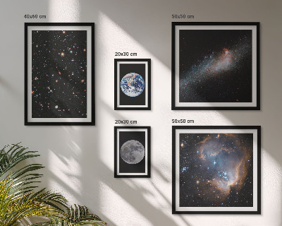 Sada obrazov nad pohovku Kozmické krajiny galaxie