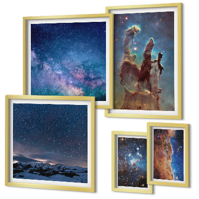 Galéria obrazov na stenu Kozmické krajiny galaxií