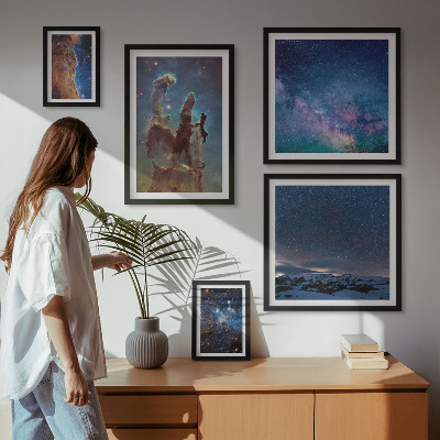 Galéria obrazov na stenu Kozmické krajiny galaxií