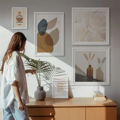 Obraz na stenu s motívom boho rastlín dekoratívna galéria