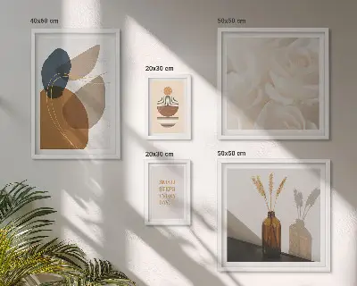 Obraz na stenu s motívom boho rastlín dekoratívna galéria