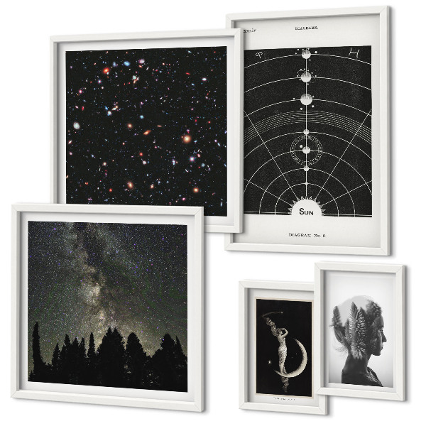 Galéria obrazov na stenu Kozmické inšpirácie galaxie