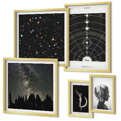 Galéria obrazov na stenu Kozmické inšpirácie galaxie