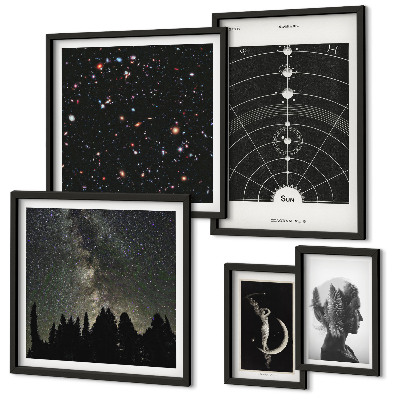 Galéria obrazov na stenu Kozmické inšpirácie galaxie