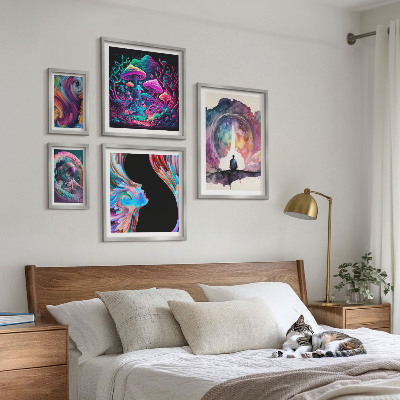 Galéria obrazov na stenu Kozmické inšpirácie surrealizmus