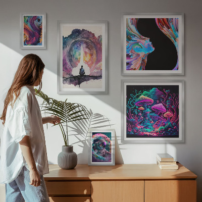 Galéria obrazov na stenu Kozmické inšpirácie surrealizmus