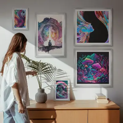Obraz na stenu surrealistické kozmické inšpirácie