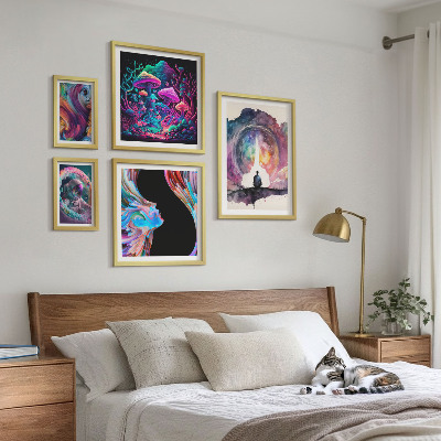 Galéria obrazov na stenu Kozmické inšpirácie surrealizmus