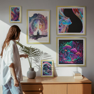 Galéria obrazov na stenu Kozmické inšpirácie surrealizmus