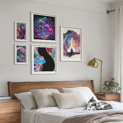 Galéria obrazov na stenu Kozmické inšpirácie surrealizmus