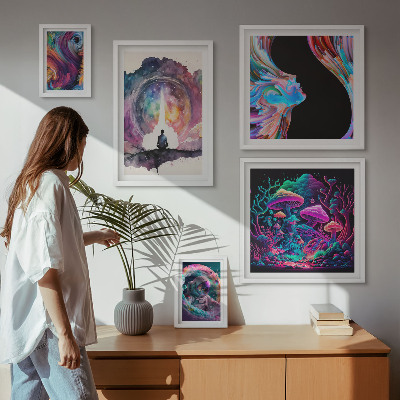 Galéria obrazov na stenu Kozmické inšpirácie surrealizmus