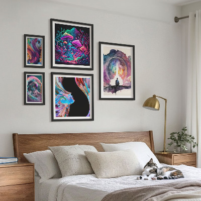 Galéria obrazov na stenu Kozmické inšpirácie surrealizmus