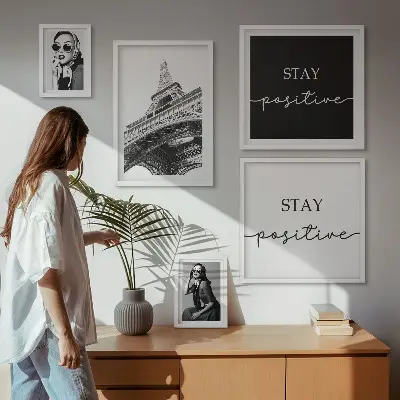 Obraz na stenu štýlová grafika s motívom módy v Paríži