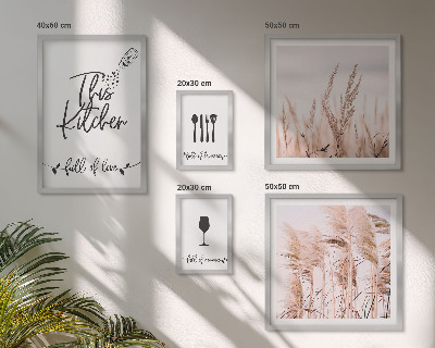 Galéria obrazov na stenu Boho kuchyňa miluje varenie