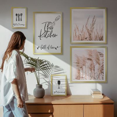 Galéria obrazov na stenu Boho kuchyňa miluje varenie