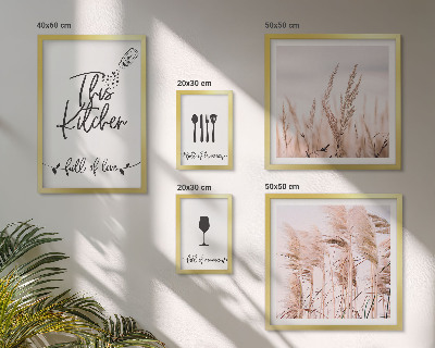 Galéria obrazov na stenu Boho kuchyňa miluje varenie