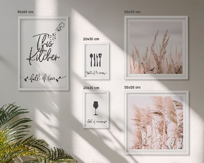 Galéria obrazov na stenu Boho kuchyňa miluje varenie