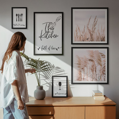Galéria obrazov na stenu Boho kuchyňa miluje varenie