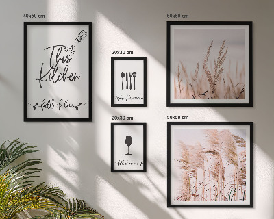 Galéria obrazov na stenu Boho kuchyňa miluje varenie