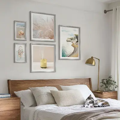 Sada obrazov nad sedačku relaxačné motívy s knihami