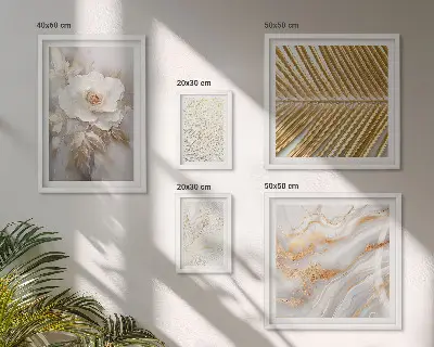 Galéria obrazov na stenu so štýlovými kvetinovými motívmi