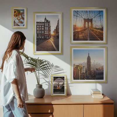 Sada obrazov nad pohovku Očarujúca mestská architektúra