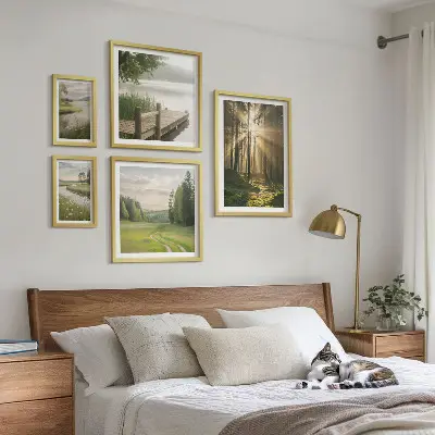 Obraz na stenu lesná krajina slnko a voda