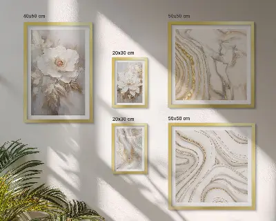 Galéria obrazov na stenu abstraktné kvetinové motívy s nádychom elegancie