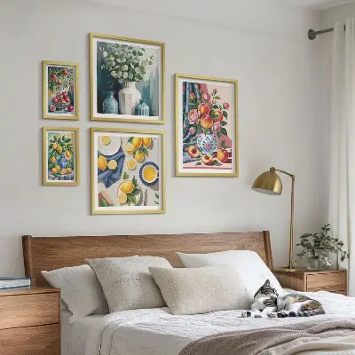 Kvetinové ovocné kompozície galéria obrazov na stenu