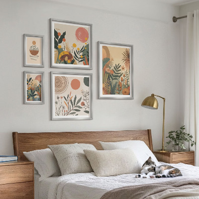 Galéria obrazov na stenu Abstraktné boho rastlinné motívy