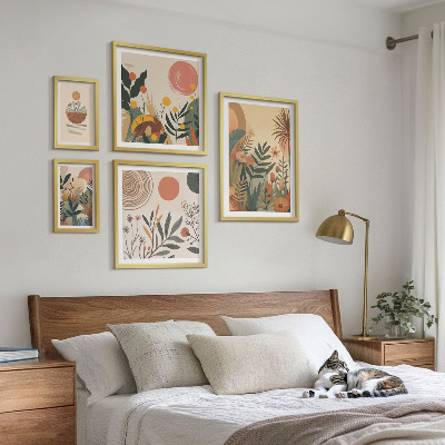 Galéria obrazov na stenu Abstraktné boho rastlinné motívy