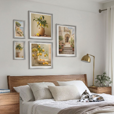 Galéria obrazov na stenu Štýlové citrusové dekorácie
