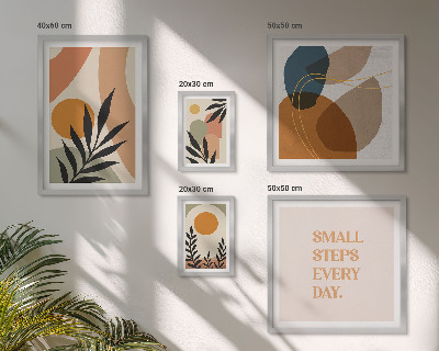 Galéria obrazov na stenu Štýlová abstraktná grafika rastlín