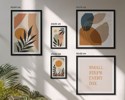 Galéria obrazov na stenu Štýlová abstraktná grafika rastlín